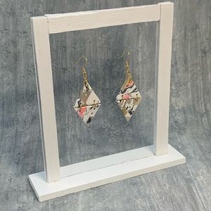 Translucent Handcrafted Clay Earrings (Hypoallergenic earring wires)